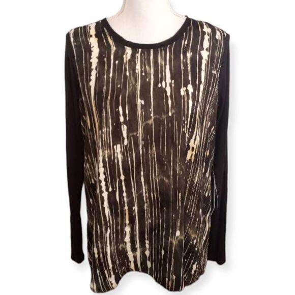 Simply VERA VERA WANG GREEN SHADOW GAEDEN BLOUSE SZ.M NWT - Picture 1 of 9